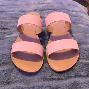 blush pink sandals